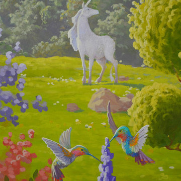 Castle, children's bedroom murals