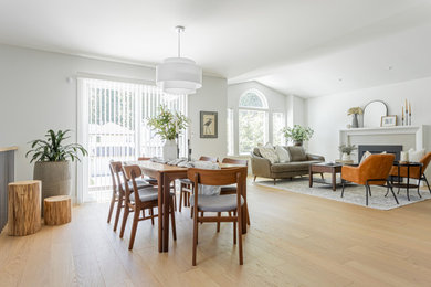 Minimalist dining room photo in Vancouver
