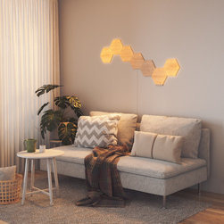 Nanoleaf Elements Wood Look Starter Kit (7 Pack) - Home Electronics