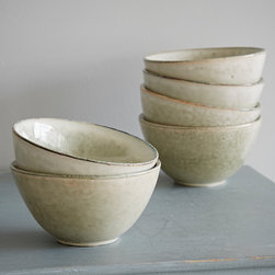 Deep Nordic Sand Stoneware Bowls by Broste - Bowls