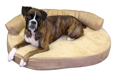 Integrity Pet Bedding Orthopedic Memory Foam Joint Relief Medium Bolster Dog Bed