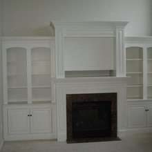 Fireplace & Bookcase