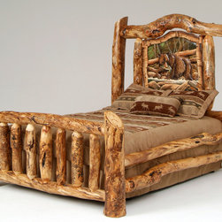 Rustic Log Bed - Beds