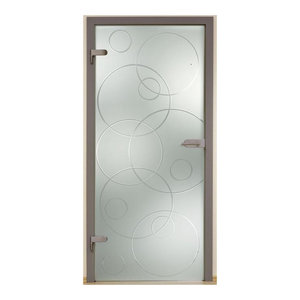 Interior Hinged Glass Door Handles Lock Set Contemporary