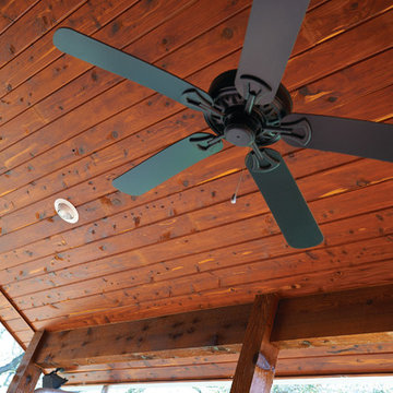 Outdoor Wood Covered Porch