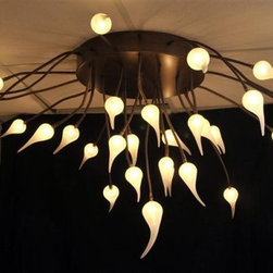CEILING GLASS CHANDELIER - Products