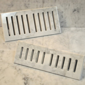 Drop in style floor registers