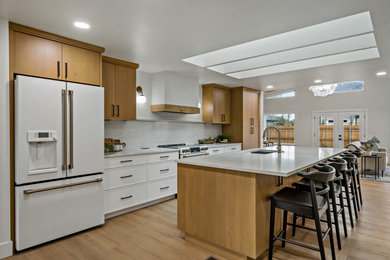 Kitchen - mid-century modern kitchen idea in Boise