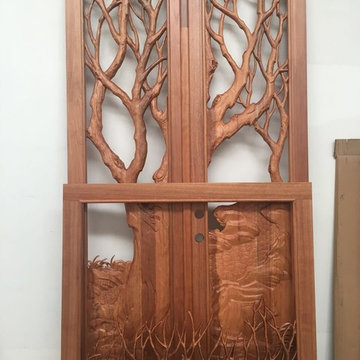 Tree Carved Doors