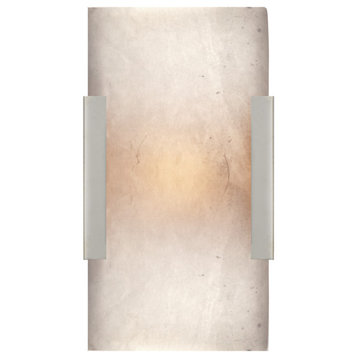Covet Wide Clip Bath Sconce in Polished Nickel