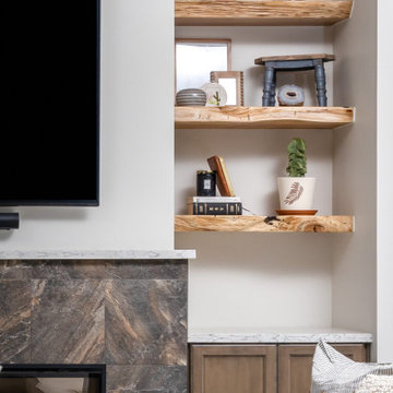 Shelves - Live Edge Living Room Shelves - Slager Shelves
