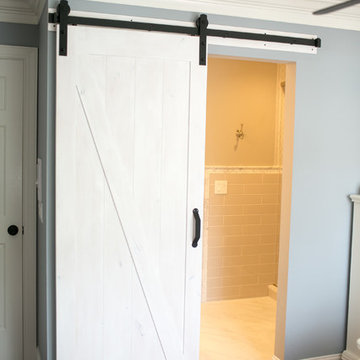Child's Bathroom Remodel with Barn Door