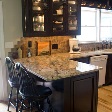 Rustic Red Oak Kitchen