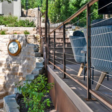 Custom Pool and Multi-Level Outdoor Living Space in San Fernando, CA