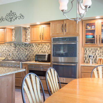 Transitional Textured Kitchen