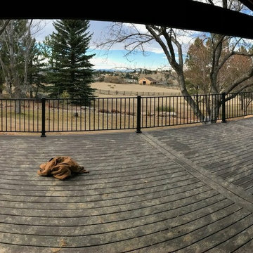 41x23 composite deck with iron fortress railing