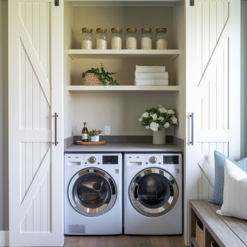 Wallpaper installation Laundry Room in Camas