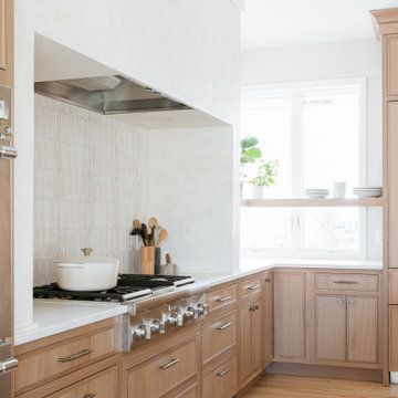 A Nature-Inspired Kitchen & Living Room with Natural Quarter-Sawn White Oak