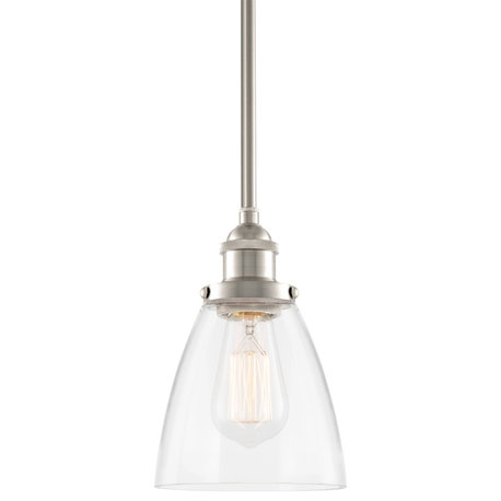 Kira Home Porter 8" Pendant Light, Glass Shade, Dimmable, Adjustable Height