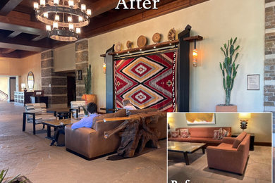 Inspiration for a large southwestern home design remodel in Phoenix