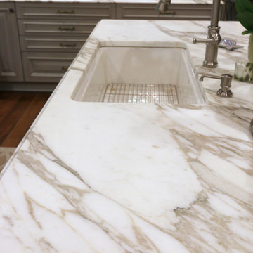 Pull Out Pantry Design Increases Storage in Wood-Mode Kitchen