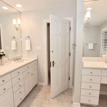 Refreshing white and grey Master Bath