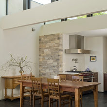 stove abut dining area