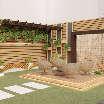 contemporary Garden design at Woodford Green