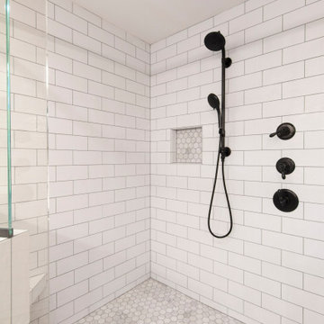 Bold Blue Master Bath