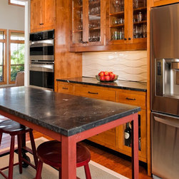 Contemporary Texas Kitchen - Wall And Floor Tile