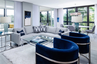 Minimalist living room photo in Other