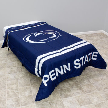 Penn State Nittany Lions Reversible Big Logo Soft and Colorful Comforter, Twin