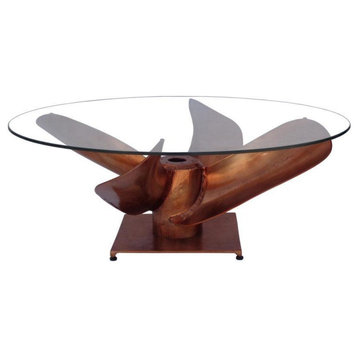 Copper Propeller Coffee Table