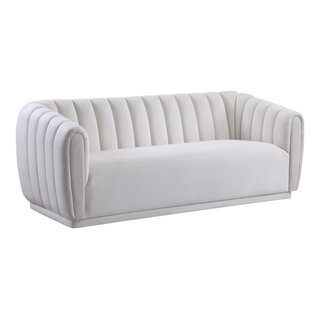 Dixie Velvet Upholstered Sofa - Contemporary - Sofas - by Meridian Furniture  | Houzz