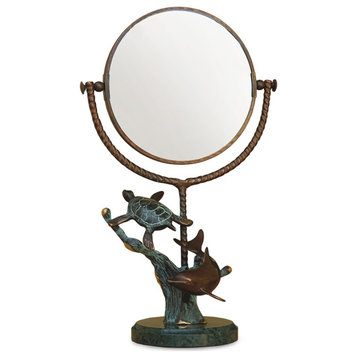 Dolphin and Turtle Vanity Mirror