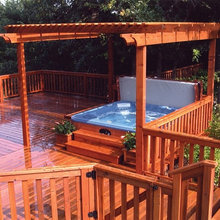 outside play area hot tub