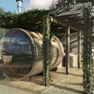 Visualization of Summer house in Pradebon, Italy