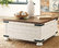 Wystfield White/Brown Cocktail Table With Storage
