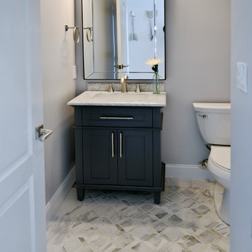 GREAT FALLS, VIRGINIA:  KITCHEN, MUDROOM, AND POWDER ROOM REMODEL