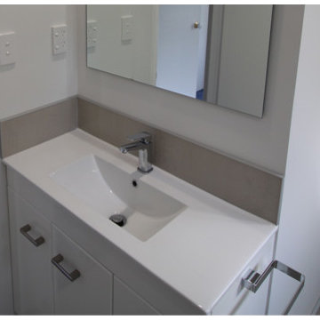 Taranaki ensuite - removal of bath to make room for a luxurious tiled bathroom