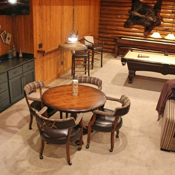Log Lodge Lake Home Recreation Room