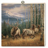 "Back Country Elk" Cutting Board, 12"x12"