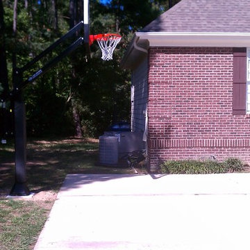 Clinton D's Pro Dunk Gold Basketball System on a 20x19 in Durham, NC