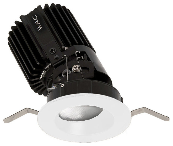 Volta 2" LED Round Adjustable Trim With-Light Engine Flood 35 3000K 90CRI, White