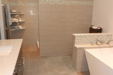 Example of a mid-sized trendy bathroom design in Other