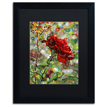 'Last Rose Of Summer' Matted Framed Canvas Art by Mandy Budan
