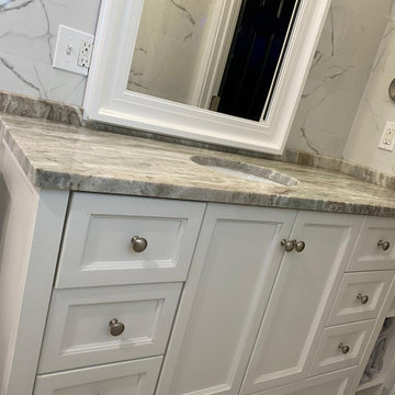 Fantasy Brown Dolomite Bathroom Installation