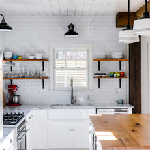 Open cabinets