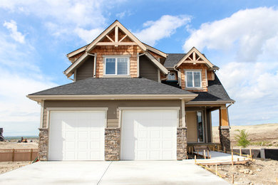 Transitional exterior home photo in Calgary