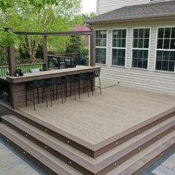 Voyage Decking in Costa and Khaya - Deck Tiles And Planks